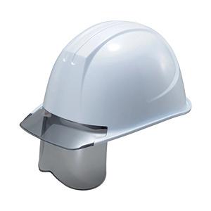 谷沢製作所 エアライト搭載グレーシールド面付ヘルメット ホワイト/透明グレー 161VJ-SHGR-V2-W3-J