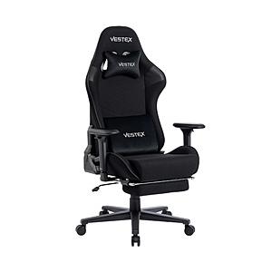 ルームワークス VES-S2FTBK ゲーミングチェア [W720ｘD720ｘH1205〜1275mm] VESTEX S2FTシリーズ(フットレスト付き) ブラック | 
