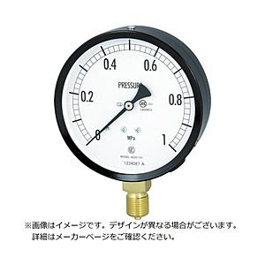 長野計器 長野 普通形圧力計（Ａ枠立形・φ１００・Ｇ３／８Ｂ・０．０〜１．６０Ｍｐａ） ＡＥ２０−１３１−１．６ＭＰ | 