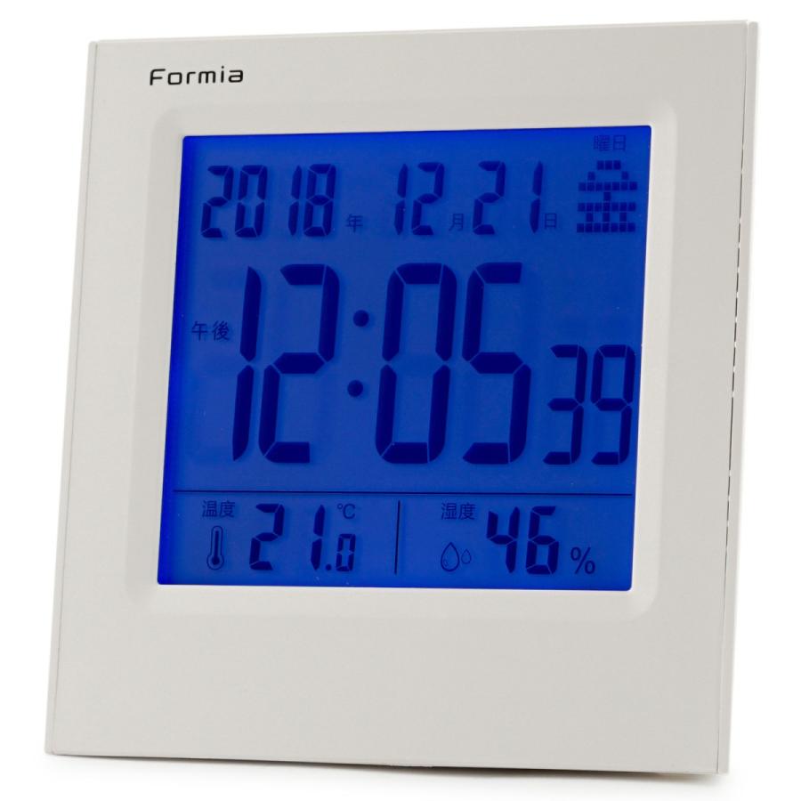 保土ヶ谷電子販売 目覚まし時計 【フォルミア】 ホワイト HT-009RC ［デジタル /電波自動受信機能有］ |  | 02