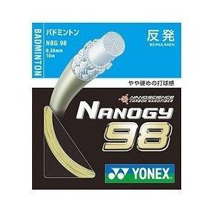 ヨネックス バドミントンストリング ナノジー98（ピンク/反発モデル）NBG98 | 