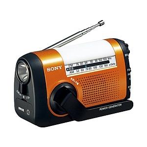 SONY(ソニー) ICF-B09 携帯ラジオ オレンジ [防滴ラジオ /AM/FM /ワイドFM対応] 【864】 | SONY