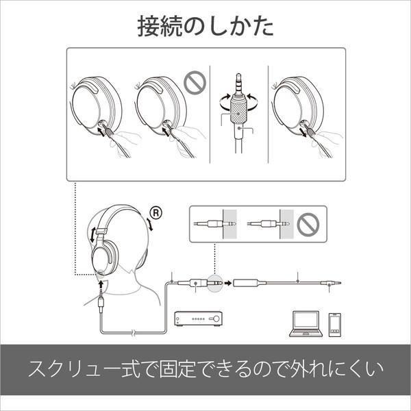 SONY(ソニー) モニターヘッドホン  ブラック MDR-MV1 ［φ6.3mm 標準プラグ］ | SONY | 07