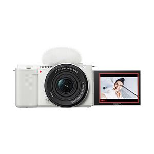 SONY(ソニー) VLOGCAM ZV-E10 ミラーレス一眼カメラ  ホワイト ZV-E10K WQ ［ズームレンズ］ [代引不可] | SONY