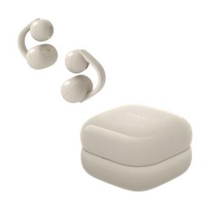 SONY(ソニー) 完全ワイヤレスイヤホン LinkBuds Clip グレージュ WF-LC900 CZ [ワイヤレス(左右分離) /オープンイヤー型 /Bluetooth対応] | SONY