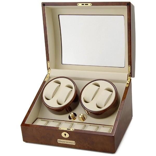 ロイヤルハウゼン 4本巻き自動巻き上げ機（5本収納）　GC03-D31 （ブラウン） 【並行輸入品】【864】 [振込不可] | ブランド登録なし | 01