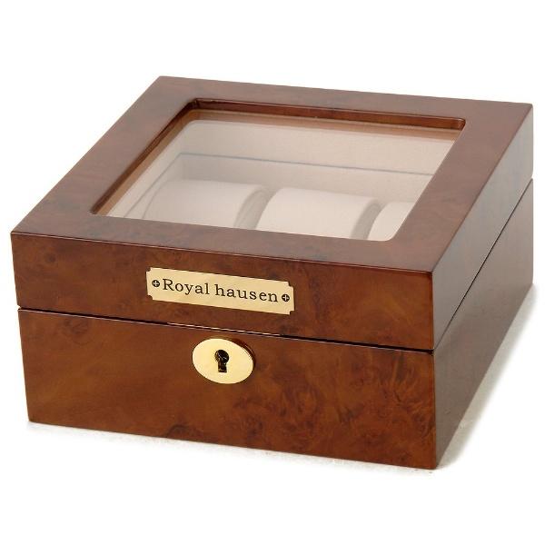 ロイヤルハウゼン 時計収納ケース（6本用）　GC02-LG3-06（ブラウン） 【並行輸入品】 | ブランド登録なし | 01