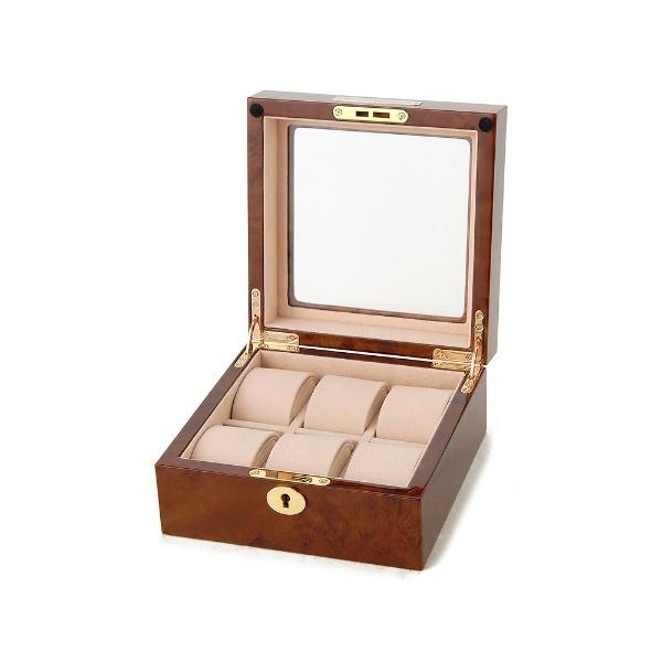 ロイヤルハウゼン 時計収納ケース（6本用）　GC02-LG3-06（ブラウン） 【並行輸入品】 | ブランド登録なし | 02