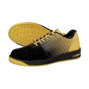 ミドリ安全 ミドリ安全　ワイド樹脂先芯入り軽量スニーカー　ブラック／イエロー　25．5CM WPA110-BK/Y-25.5