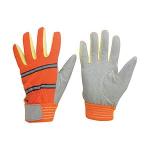 ミドリ安全 ミドリ安全　耐切創性　防火手袋　（人工皮革・滑り止めタイプ）　LL MTK-500-OR-LL | ミドリ安全