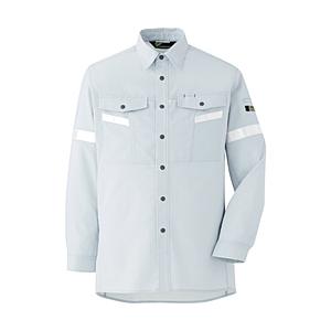 ミドリ安全 ミドリ安全　ベルデクセル帯電防止　反射材仕様　長袖シャツ　ＶＥＳ２５５１上　Ｓ | ミドリ安全