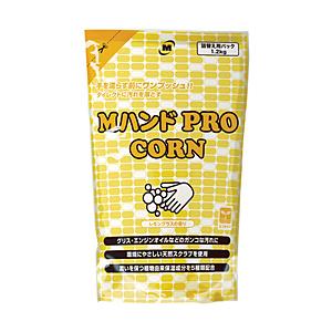 ミドリ安全 ミドリ安全　ハンドクリーナー　Ｍハンド　ＰＲＯ／ＣＯＲＮ　１．２ＫＧ詰替え用袋   MHAND-PRO/CORN-1.2KG | ミドリ安全