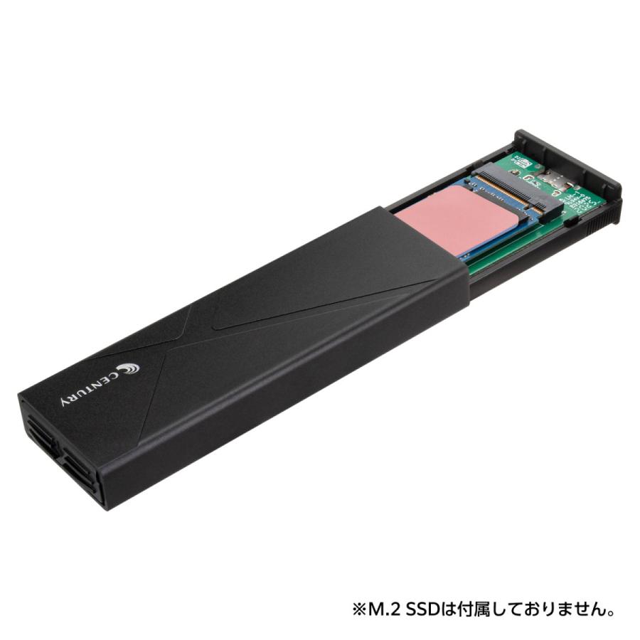 CENTURY(センチュリー) CM2NVSDBU32C SSDケース USB-C＋USB-A接続 どっち〜もBOX M.2 SATA / NVMe ［1台 /M.2対応］ [振込不可][代引不可] | CENTURY（電子機器） | 05
