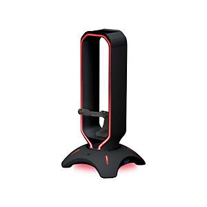 CENTURY(センチュリー) ヘッドホンスタンド＋マウスバンジー USBハブ付 RACEN ブラック CRC-HSMBU3BK2 【864】 | CENTURY（電子機器）