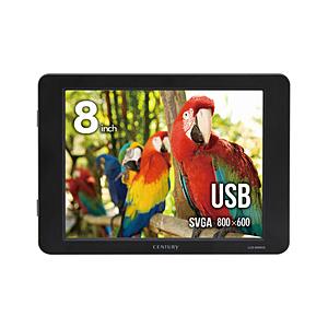 CENTURY(センチュリー) USB-A接続 モバイルモニター plus one  LCD-8000U2BV2 ［8.0型 /SVGA(800×600） /ワイド /60Hz］ | CENTURY（電子機器）