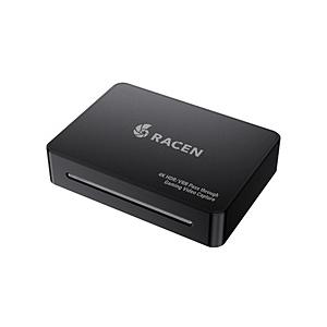 ゲームキャプチャー [USB-C＋USB-A接続 →ポート：HDMIｘ2 /φ3.5mmｘ2] RACEN「ゲーミングビデオキャプチャ Higher」 ブラック CRC-GVCAP05 | CENTURY（電子機器）