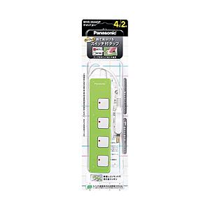 Panasonic(パナソニック) WHS2524GP 電源タップ 「ザ/タップZ」(4個口/2m) | Panasonic