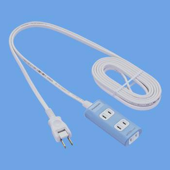 Panasonic(パナソニック) ザ・タップQ（2ピン式・3個口・4m） WHA2443LP ブルー [振込不可] | Panasonic | 01