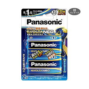 Panasonic(パナソニック) 【単1形】2本 アルカリ乾電池 「エボルタネオ」 LR20NJ/2B | Panasonic