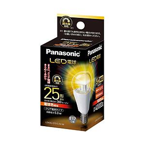 Panasonic(パナソニック) LDA5L-E17/C/D/W LED電球　小形電球形 クリア [E17 /電球色 /1個 /25W相当 /一般電球形] | Panasonic