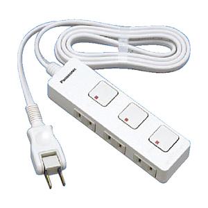 Panasonic(パナソニック) 電源タップ （2ピン式・3個口・2.0m） ザ・タップFプレミアム（ホワイトレザー） WHF2323WLWP [振込不可] | Panasonic