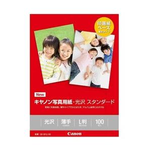 【在庫限り】 Canon(キヤノン) キヤノン写真用紙・光沢スタンダード［薄手］（L版・100枚）　SD-201L100 [振込不可] | キヤノン