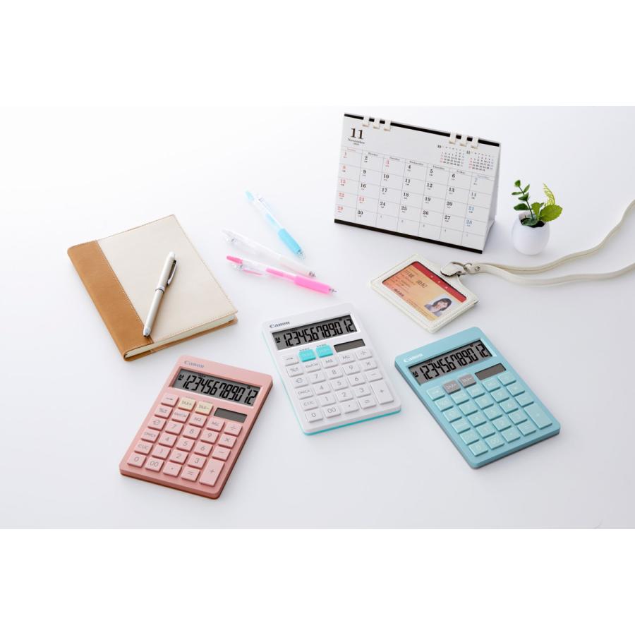 Canon(キヤノン) カラフル電卓 卓上サイズ 抗菌タイプ  ピンク HS-1200TC-PK ［12桁］ | キヤノン | 04
