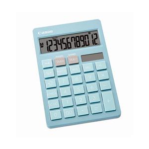 Canon(キヤノン) カラフル電卓 卓上サイズ 抗菌タイプ  ブルー HS-1200TC-BL ［12桁］ | キヤノン