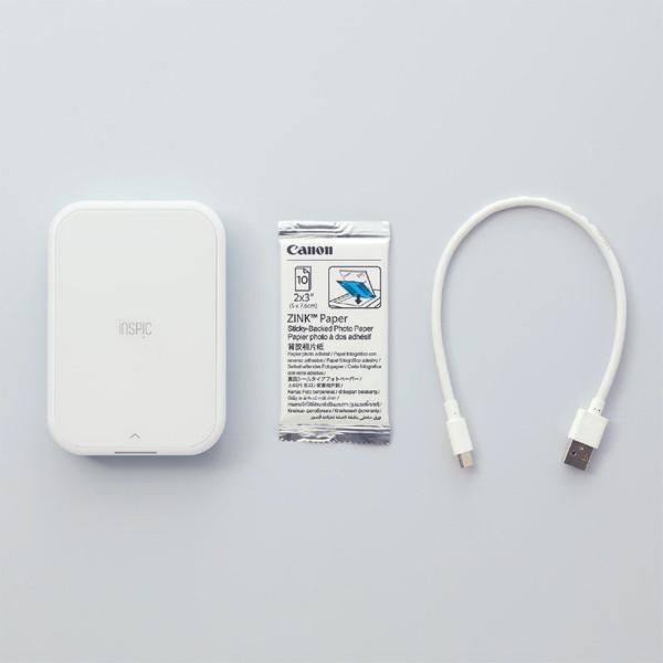 Canon(キヤノン) スマホ専用ミニフォトプリンター iNSPiC PV-223-WH  ホワイト ［スマートフォン専用 /カードサイズ］ | キヤノン | 08