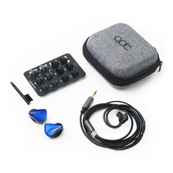 qdc イヤホン カナル型 IEM  アズール ブルー QDC-SUPERIOR-BL ［φ3.5mm ミニプラグ］ |  | 05