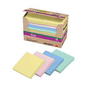 3Mジャパン ポスト・イット　強粘着75X75mm90枚X20パッド4色混色　1800枚 | 