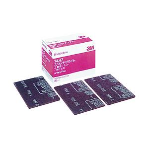 3Mジャパン ３Ｍ　スコッチ・ブライト　工業用パッド　７４４７　＃３２０相当　赤茶　ＢＯＸ（２０枚入）   7447 S/B BOX | 