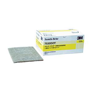 3Mジャパン ３Ｍ　スコッチ・ブライト　工業用パッド　切れるタイプ　＃３０００相当　うす茶　ＢＯＸ（１０枚入）   7530 DOTBOX | 