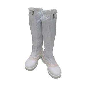 ゴールドウィン 静電安全靴ファスナー付ロングブーツ　ホワイト　25．0cm　PA9850-W-25.0 | 