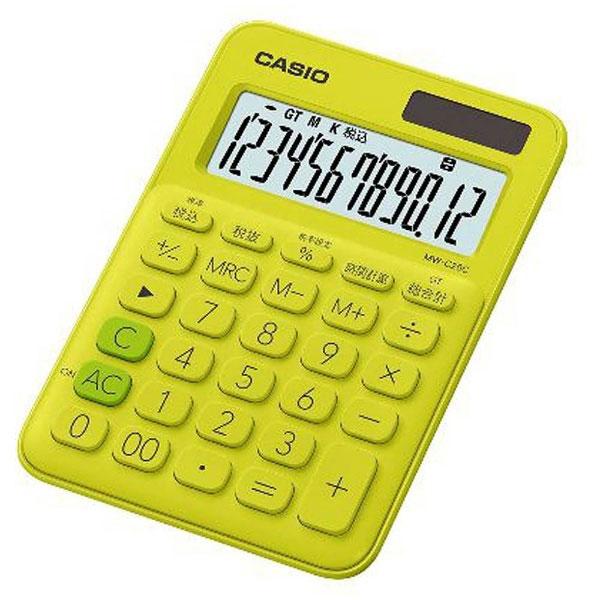 CASIO(カシオ) カラフル電卓（12桁）　MW-C20C-YG-N　ライムグリーン | CASIO | 02