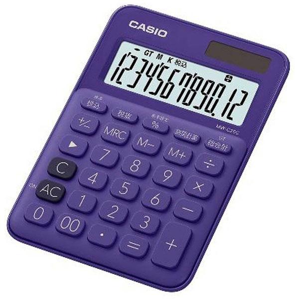 CASIO(カシオ) カラフル電卓（12桁）　MW-C20C-PL-N　パープル | CASIO | 02