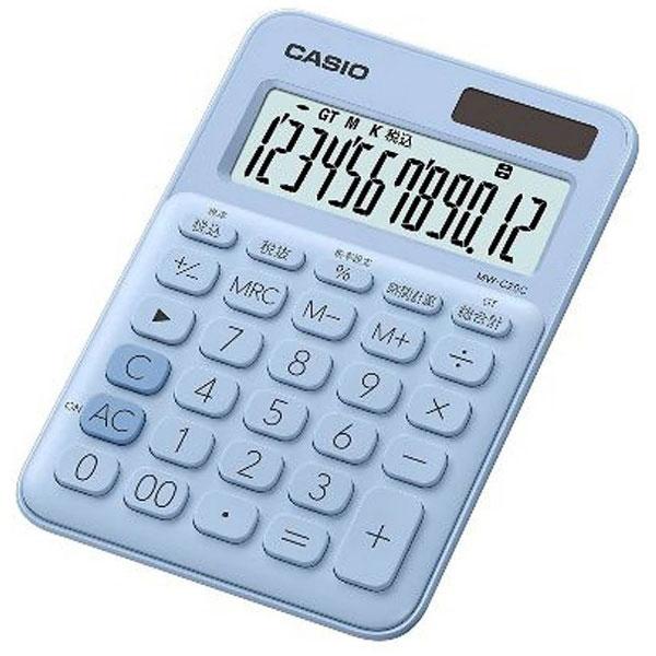 CASIO(カシオ) カラフル電卓（12桁）　MW-C20C-LB-N　ペールブルー | CASIO | 02