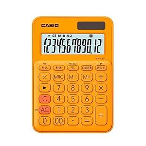 CASIO(カシオ) カラフル電卓（12桁）　MW-C20C-RG-N　オレンジ | CASIO