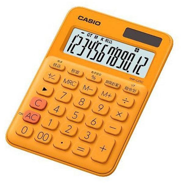 CASIO(カシオ) カラフル電卓（12桁）　MW-C20C-RG-N　オレンジ | CASIO | 02