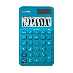 CASIO(カシオ) カラフル電卓（10桁）　SL-300C-BU-N　レイクブルー | CASIO