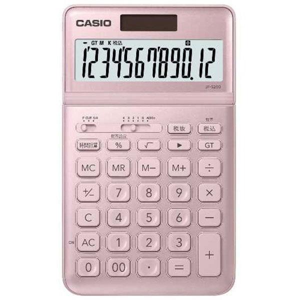 CASIO(カシオ) スタイリッシュ電卓（12桁） JF-S200-PK-N ライトピンク | CASIO | 01