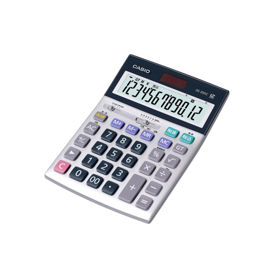 CASIO(カシオ) 本格実務電卓(日数・時間計算)   DS-20DC-N ［12桁］ | CASIO | 01