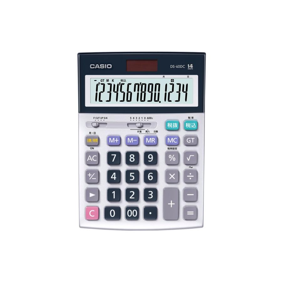 CASIO(カシオ) 本格実務電卓(日数・時間計算)   DS-40DC ［14桁］ | CASIO | 02
