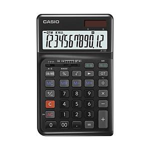 CASIO(カシオ) 人間工学電卓  ブラック JE-12D-BK-N ［12桁］ | CASIO