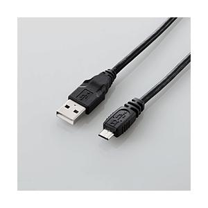 ELECOM(エレコム) 1m USB2.0ケーブル【A】⇔【microB】 U2C-AMB10XBK ブラック 【864】 | ELECOM