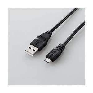 ELECOM(エレコム) 1.5m USB2.0ケーブル【A】⇔【microB】 U2C-AMB15XBK ブラック 【864】 | ELECOM