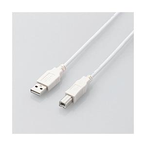 ELECOM(エレコム) U2C-BN20XWH　USB2.0ケーブル[A-Bタイプ] ノーマル・2m・ホワイト | ELECOM