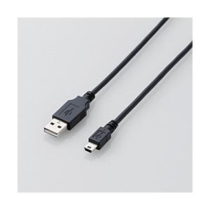 ELECOM(エレコム) USB2.0ケーブル/A-miniBタイプ/ノーマル/1.5m/ブラック U2C-M15XBK 【864】 | ELECOM