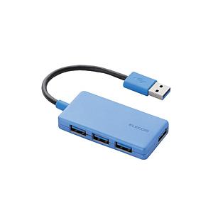 ELECOM(エレコム) U3H-A416BX USBハブ ブルー [USB3.0対応 /4ポート /バスパワー] 【864】 | ELECOM