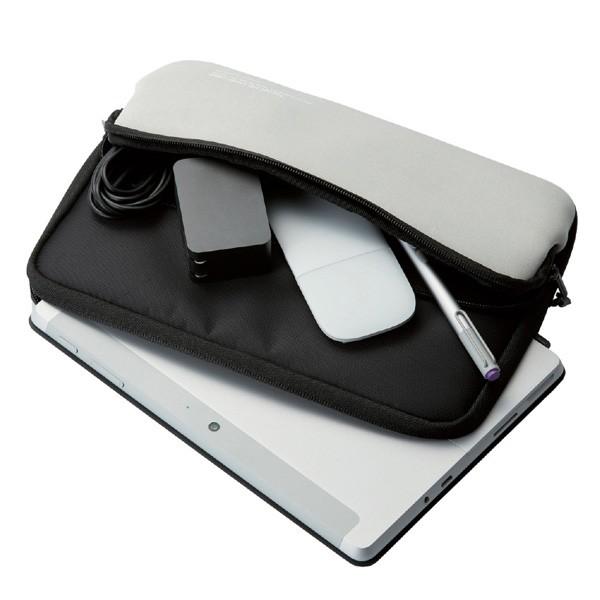 ELECOM(エレコム) Surface GO ポーチ ネオプレン ポケット付き ブラック TB-MSG18NPPBK 【864】 [振込不可] | ELECOM | 01